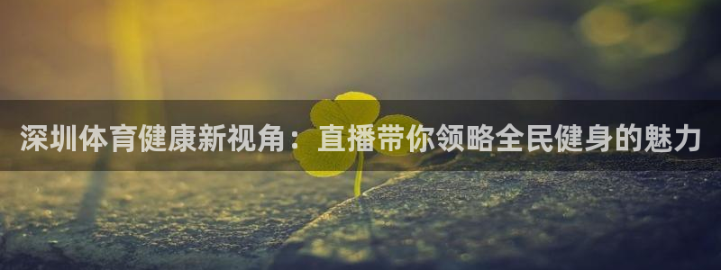 深圳体育健康新视角：直播带你领略全民健身的魅力